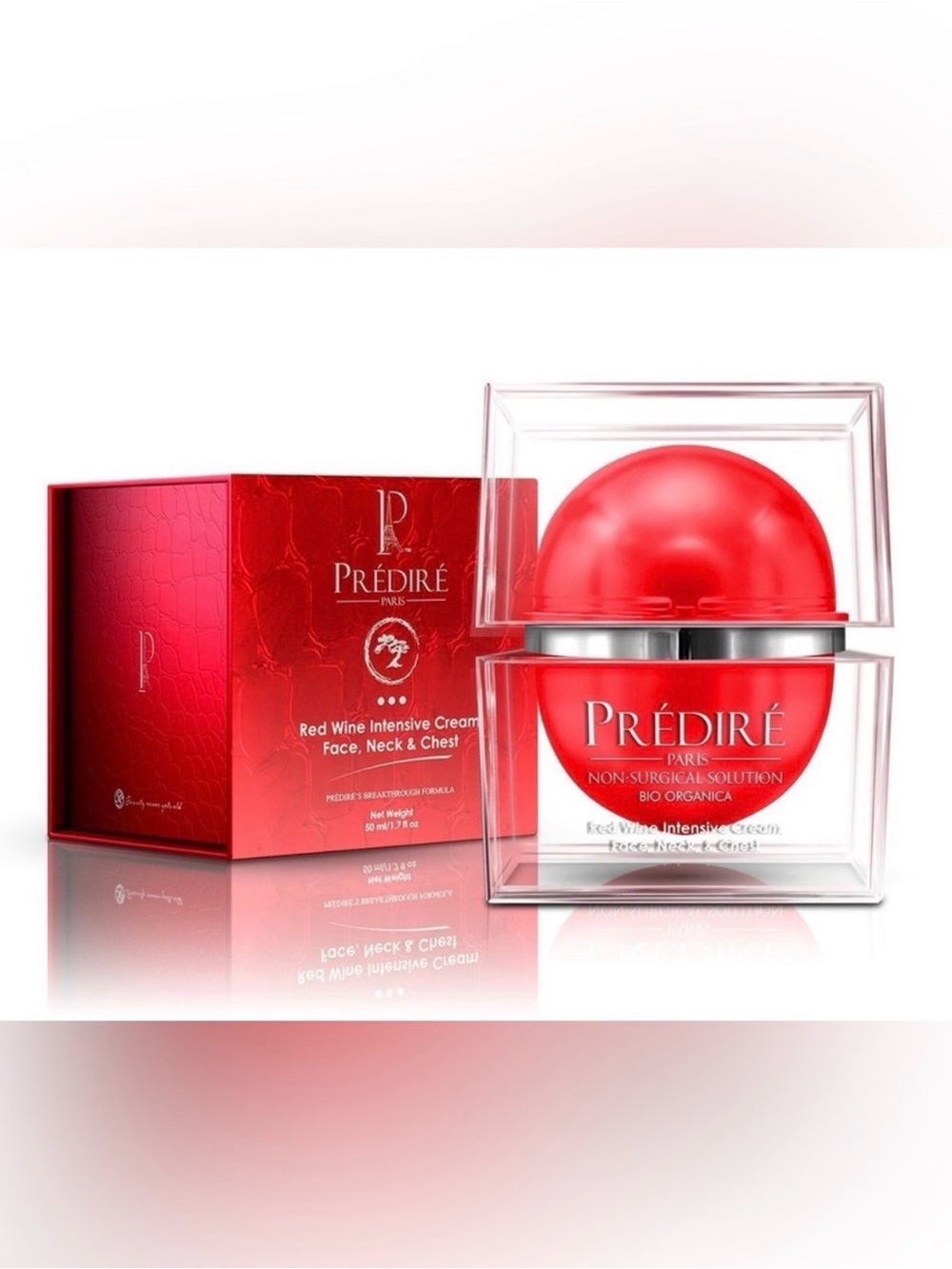 Predire Red Wine Intensive Firming Cream for Face, Neck & Chest - Retail $980